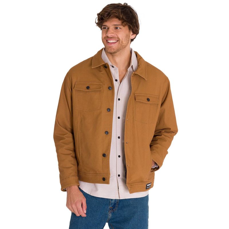 CAT - Chaqueta Trucker Hombre Café CAT