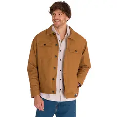 CAT - Chaqueta Trucker Hombre Café