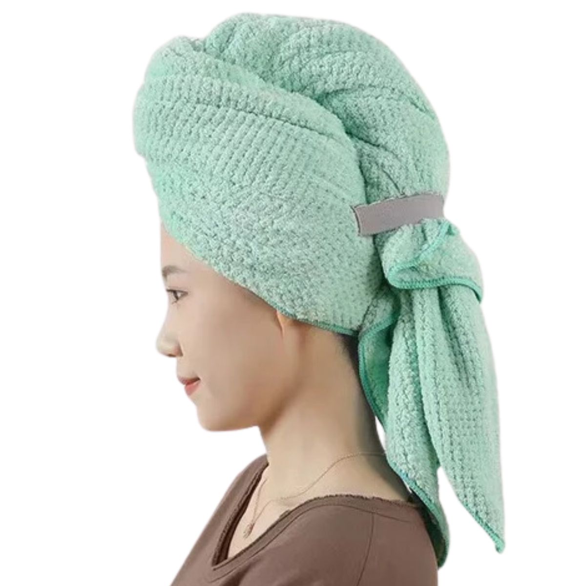 GENERICO - Toalla Secado De Pelo Súper Absorbente Microfibra 60x105 Cm