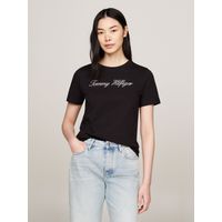 Polera Con Logo Script Regular Fit Negro