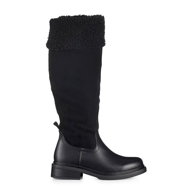 WEIDE - Bota Larga Mujer Moda Gamuza Con Felpa Vintage Weide CZY601