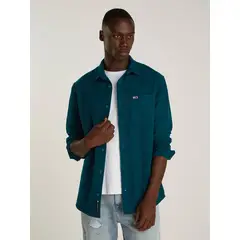 TOMMY HILFIGER - Camisa Flannel Regular Fit Verde