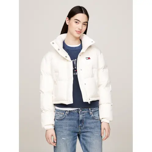 TOMMY HILFIGER - Parka Alaska Acolchada Con Logo Gráfico Blanco