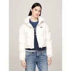 TOMMY HILFIGER - Parka Alaska Acolchada Con Logo Gráfico Blanco