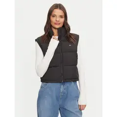 TOMMY HILFIGER - Parka Vest Essential Acolchada Negro