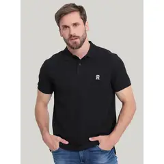 TOMMY HILFIGER - Polo Con Logo De Monogram Negro