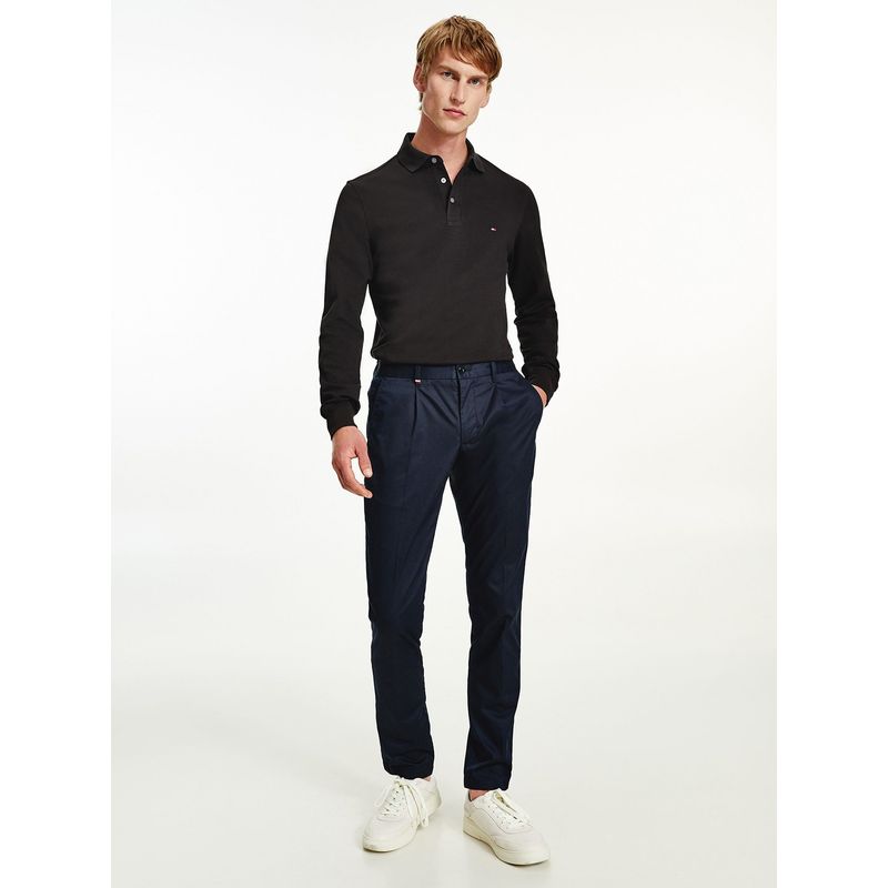 TOMMY HILFIGER - Polo 1985 Collection Con Logo Negro Tommy Hilfiger