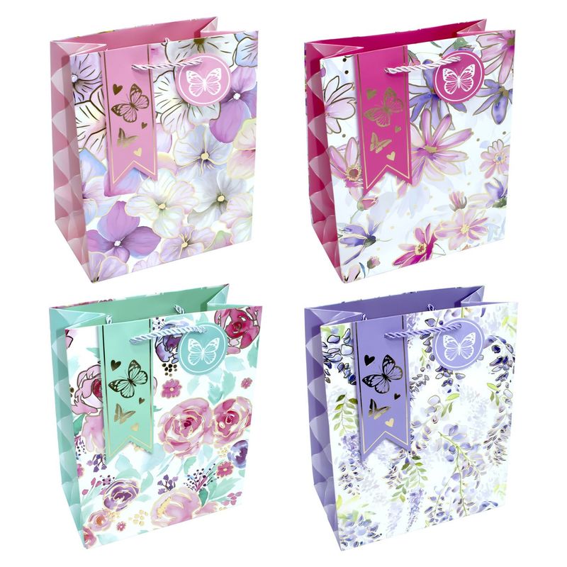 GENERICO - BOLSA DE REGALO FLOREADO 26X32 X1UNI