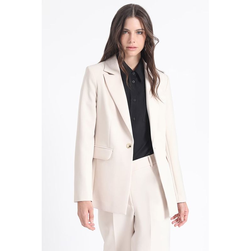 LIOLA - Blazer Entallado Clasico, Crudo Liola