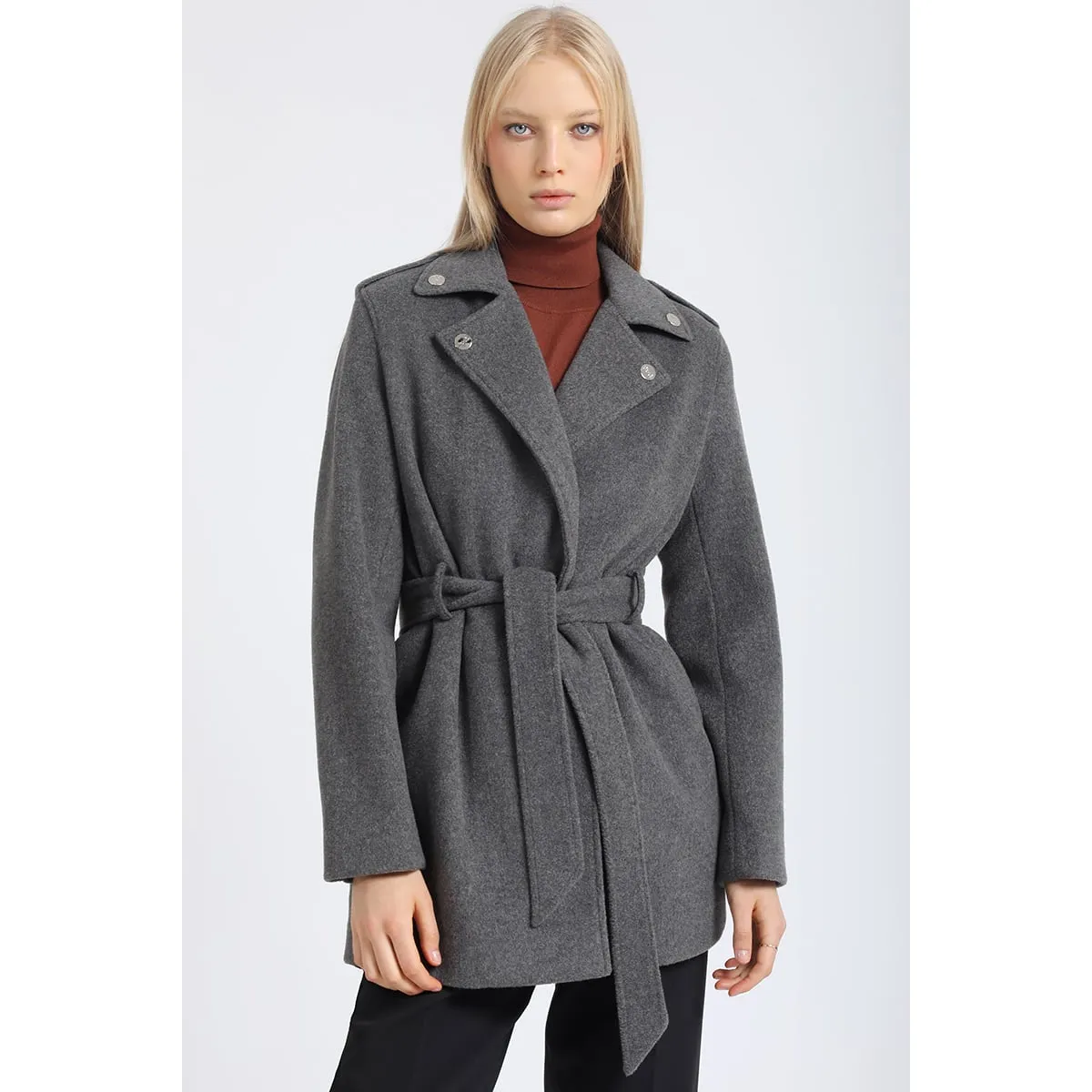 LIOLA - Chaqueton Motoquero Muflon Melange Gris Liola