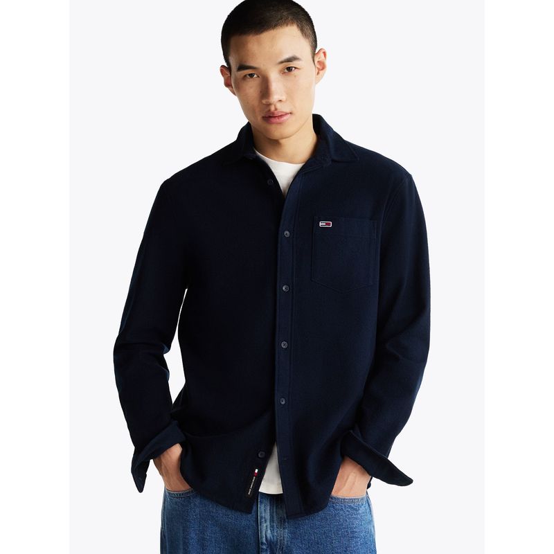 TOMMY HILFIGER - Camisa Flannel Regular Fit Azul Tommy Hilfiger