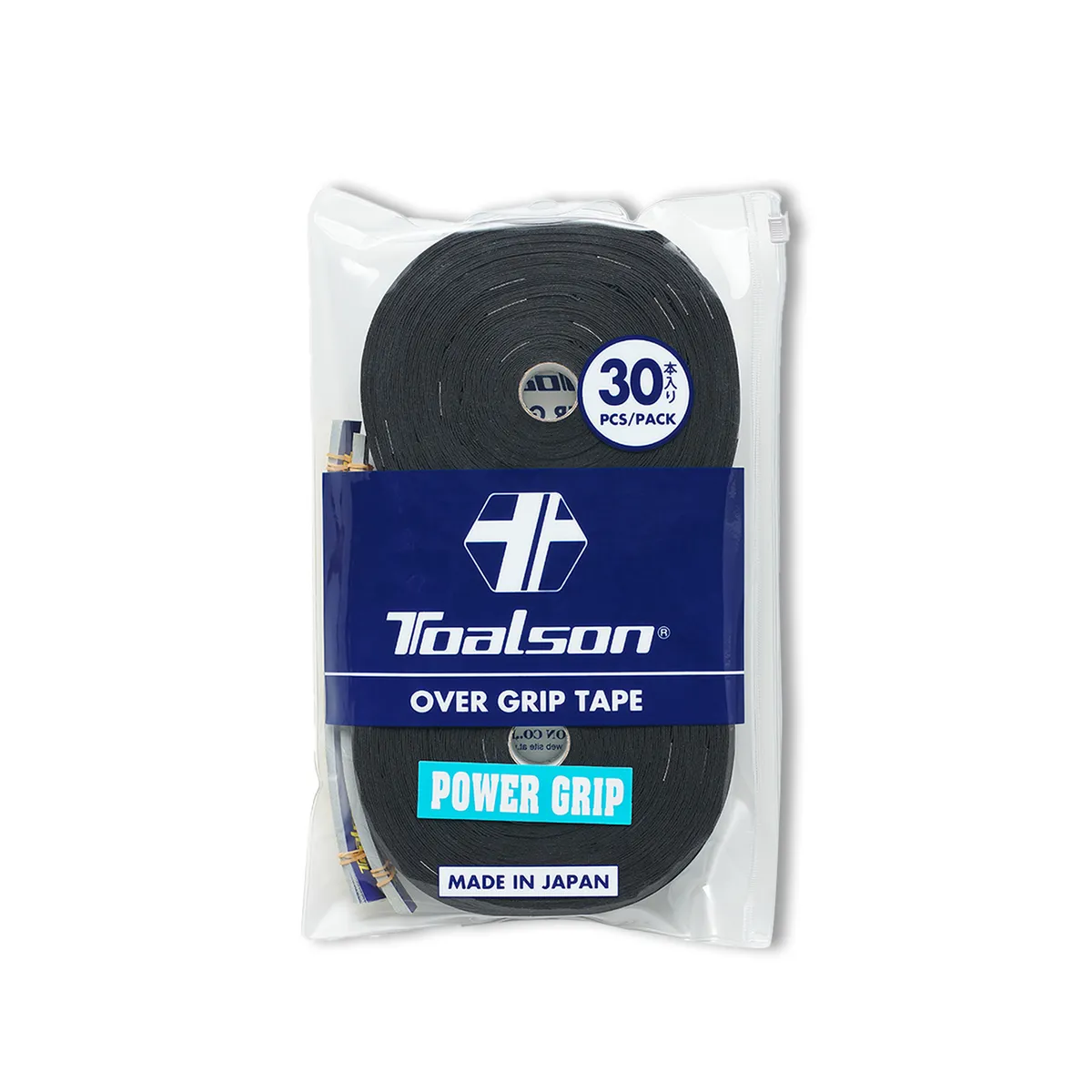 TOALSON - Grip de Tenis Toalson Power Grip Overgrip - 30 Unidades - Negro