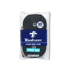 TOALSON - Grip de Tenis Power Grip Overgrip - 30 Uds - Negro