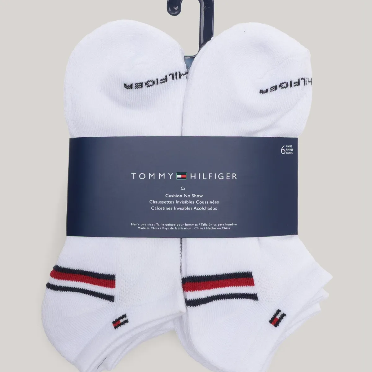 TOMMY HILFIGER - Pack De 6 Calcetines Sport Blanco Tommy Hilfiger