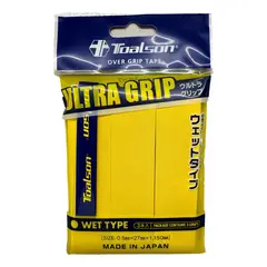 TOALSON - Grip de Tenis Ultra Grip Overgrip - 3 Uds Amarillo