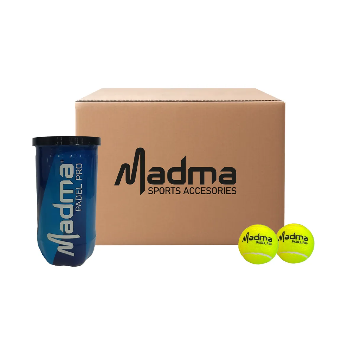 GENERICO - Caja De Pelotas Pádel Madma Padel Pro - 30 Tarros de 2 Uds