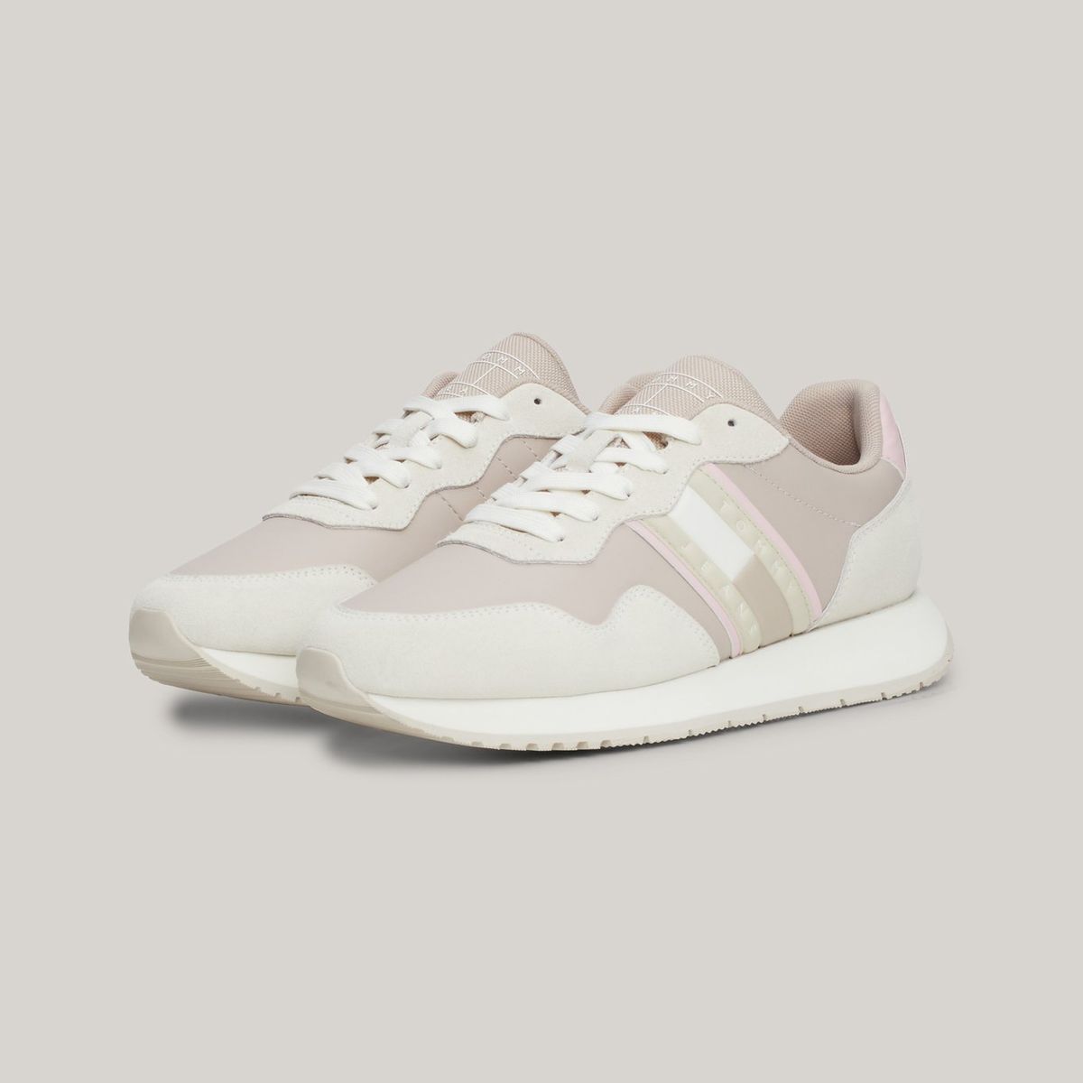 TOMMY HILFIGER - Zapatillas Essential Con Suela Dentada Beige Tommy Hilfiger