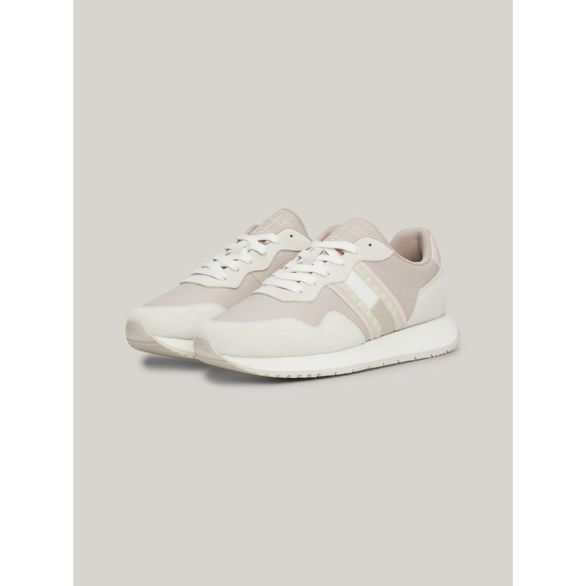 TOMMY HILFIGER - Zapatillas Essential Con Suela Dentada Beige Tommy Hilfiger