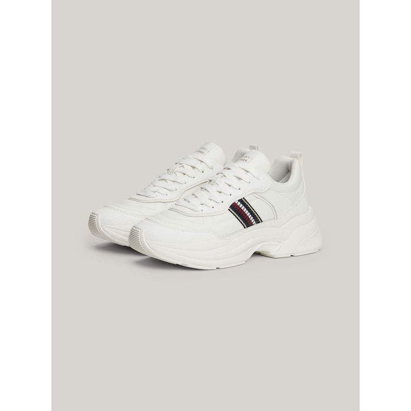 TOMMY HILFIGER - Zapatillas Chunky Stripes Blanco Tommy Hilfiger