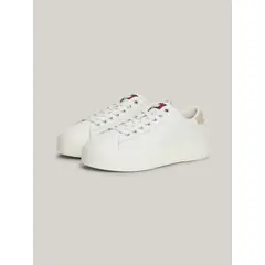 TOMMY HILFIGER - Zapatillas De Plataforma Con Logo Blanco