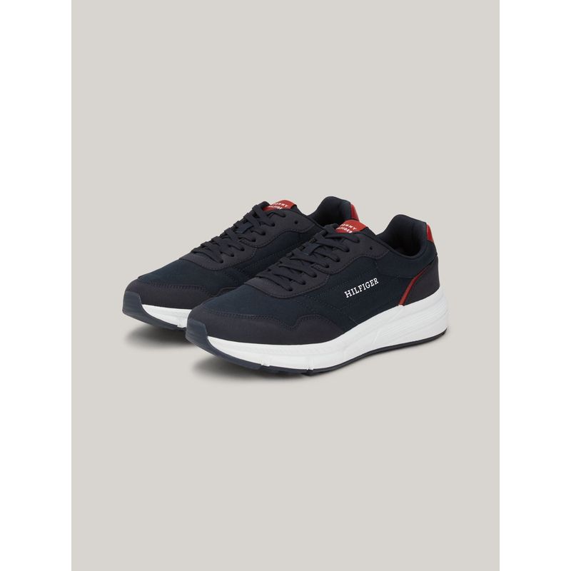 TOMMY HILFIGER - Zapatillas Faston Mix Con Logo Azul Tommy Hilfiger
