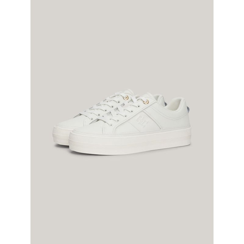 TOMMY HILFIGER - Zapatillas Essential Monogram Blanco Tommy Hilfiger