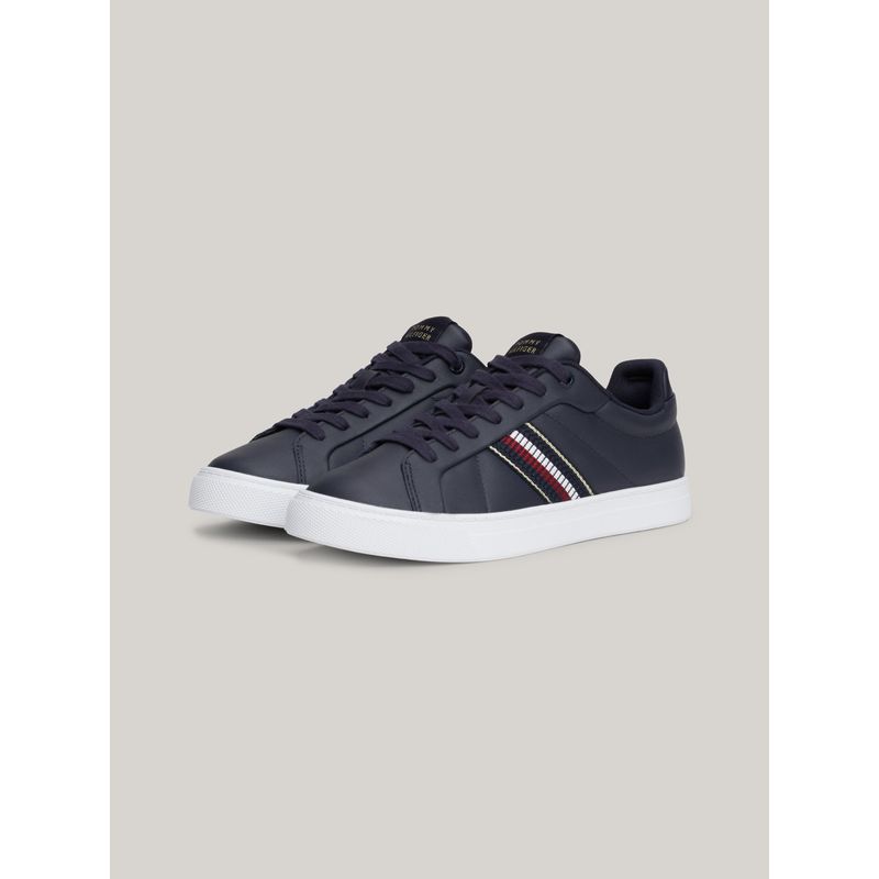 TOMMY HILFIGER - Zapatillas Icon Court Stripes Azul Tommy Hilfiger
