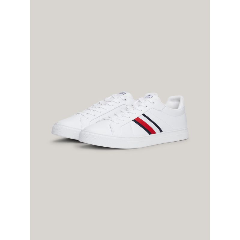 TOMMY HILFIGER - Zapatillas Icon Court Stripes Blanco Tommy Hilfiger
