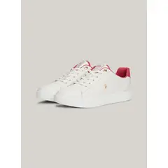 TOMMY HILFIGER - Zapatillas De Cuero Essential Monogram Multicolor