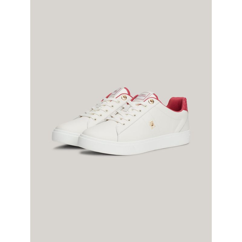 TOMMY HILFIGER - Zapatillas De Cuero Essential Monogram Multicolor Tommy Hilfiger