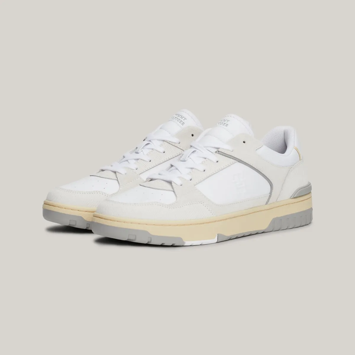 TOMMY HILFIGER - Zapatillas Basket Street Monogram Blanco Tommy Hilfiger