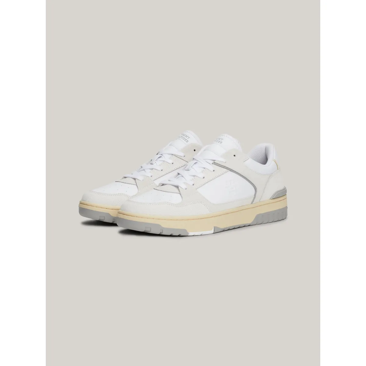 TOMMY HILFIGER - Zapatillas Basket Street Monogram Blanco Tommy Hilfiger