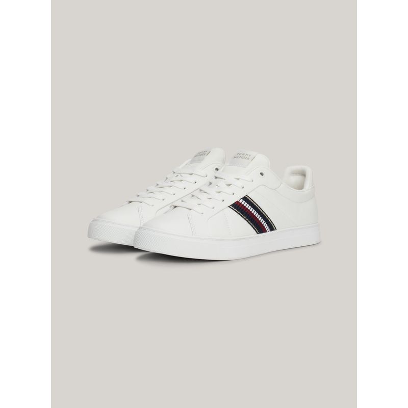 TOMMY HILFIGER - Zapatillas Icon Court Stripes Blanco Tommy Hilfiger