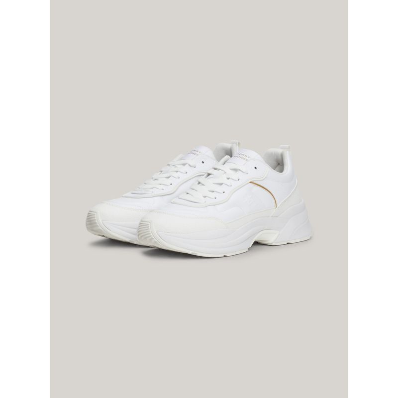 TOMMY HILFIGER - Zapatillas De Cuero Chunky Dressy Blanco Tommy Hilfiger