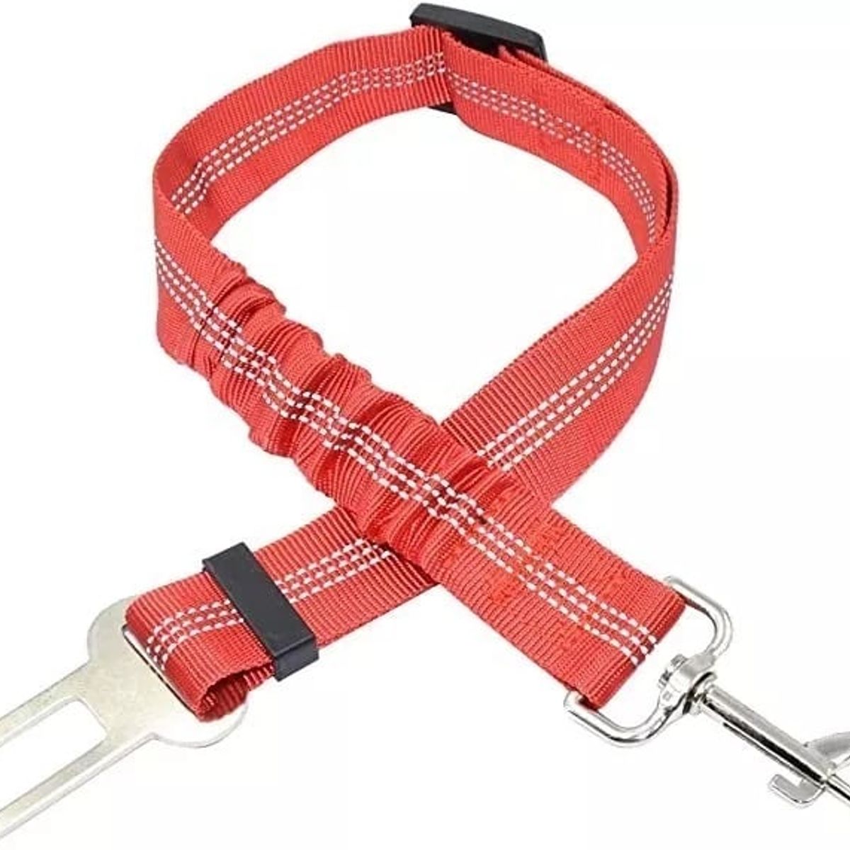 DEFENSOR FOREVER - Cinturón De Seguridad Elásticado Mascotas Perro gato Rojo