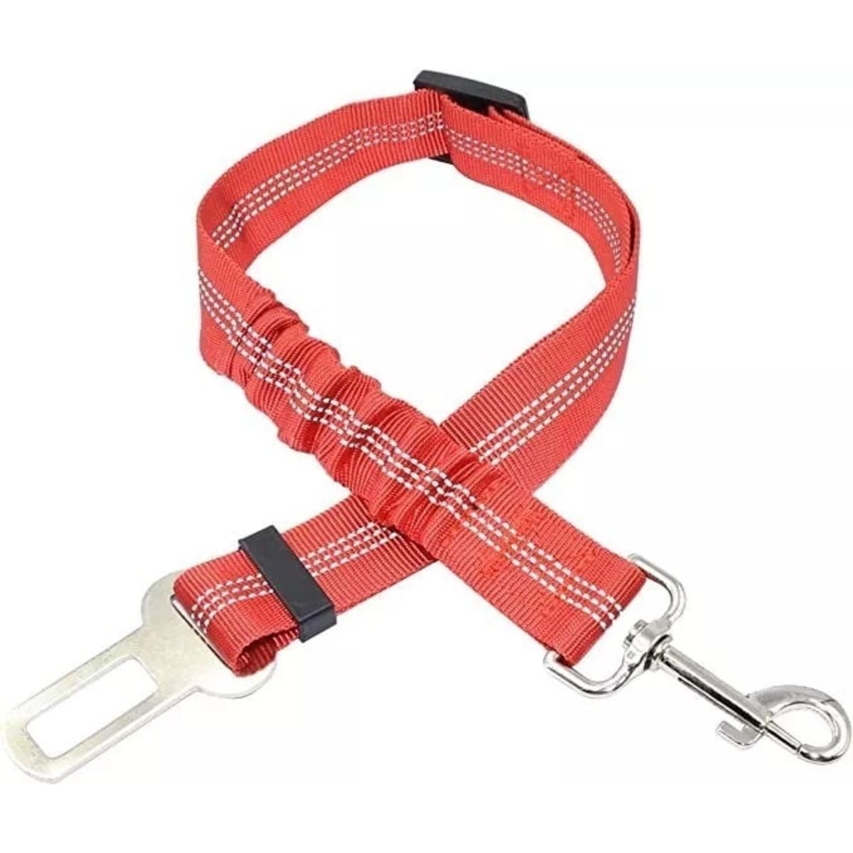 DEFENSOR FOREVER - Cinturón De Seguridad Elásticado Mascotas Perro gato Rojo