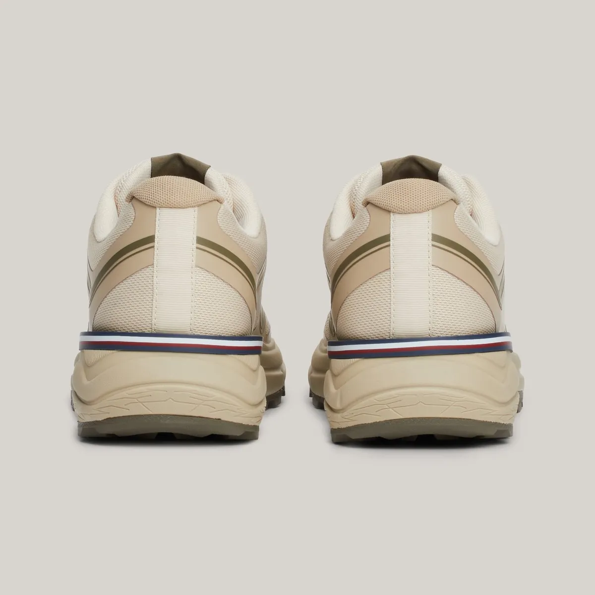 TOMMY HILFIGER - Zapatillas Runner Tech Con Logo Beige Tommy Hilfiger