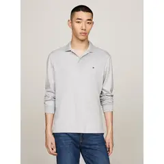TOMMY HILFIGER - Polo Liquid Cotton Con Logo Gris