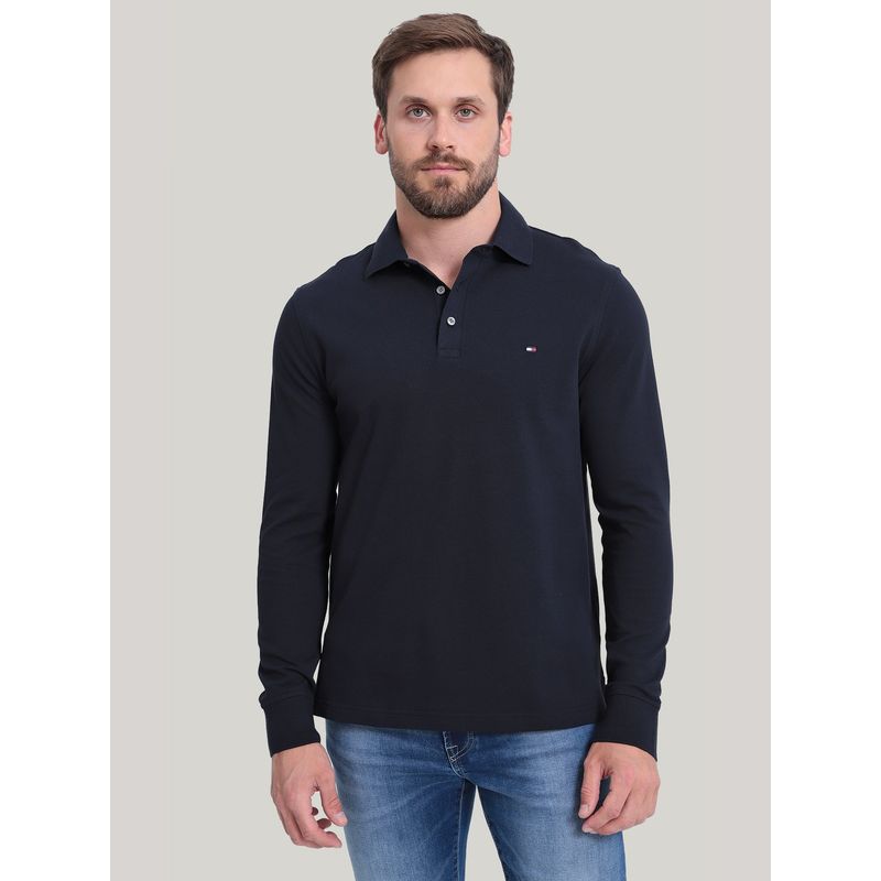 TOMMY HILFIGER - Polo 1985 Collection Con Logo Azul Tommy Hilfiger
