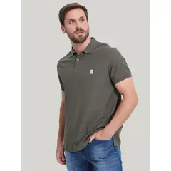 TOMMY HILFIGER - Polo Con Logo De Monogram Verde