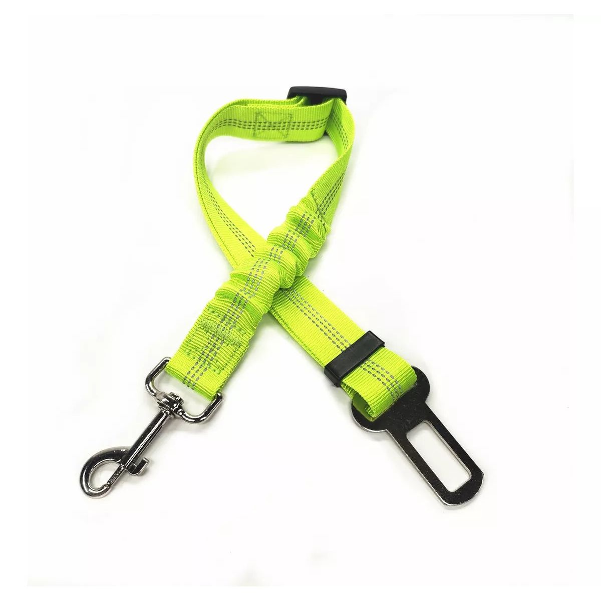 DEFENSOR FOREVER - Cinturón De Seguridad Elásticado Mascotas Perro gato Verde