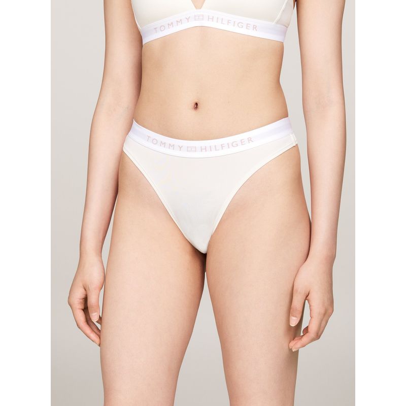 TOMMY HILFIGER - Colaless Con Logo A Encontraste Blanco Tommy Hilfiger