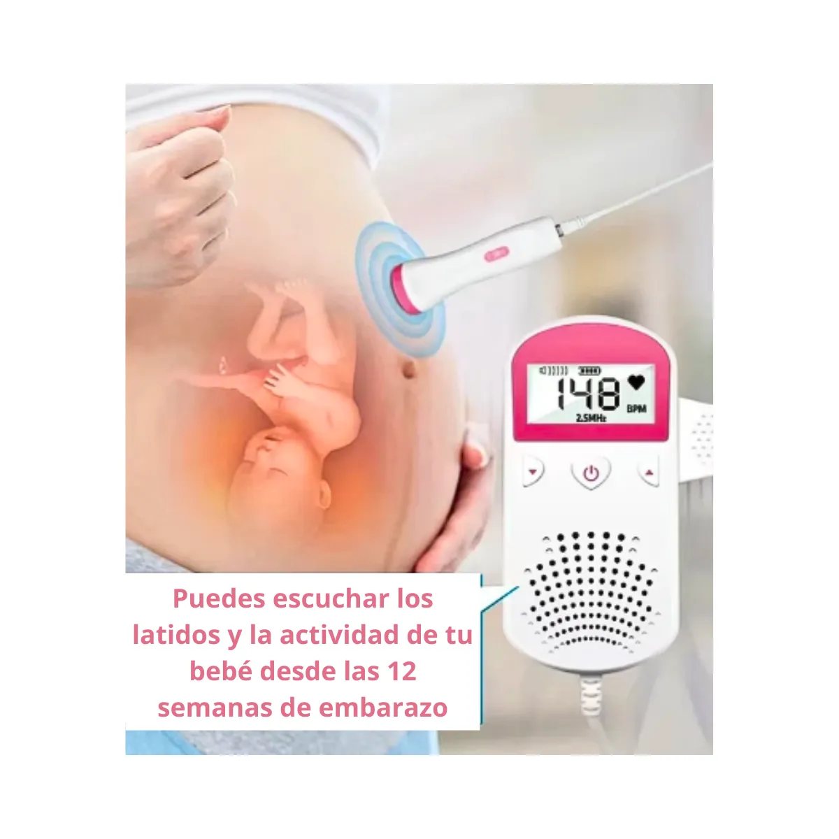 GENERICO - Monitor Fetal Doppler Latidos Fetales Corazón Bebé