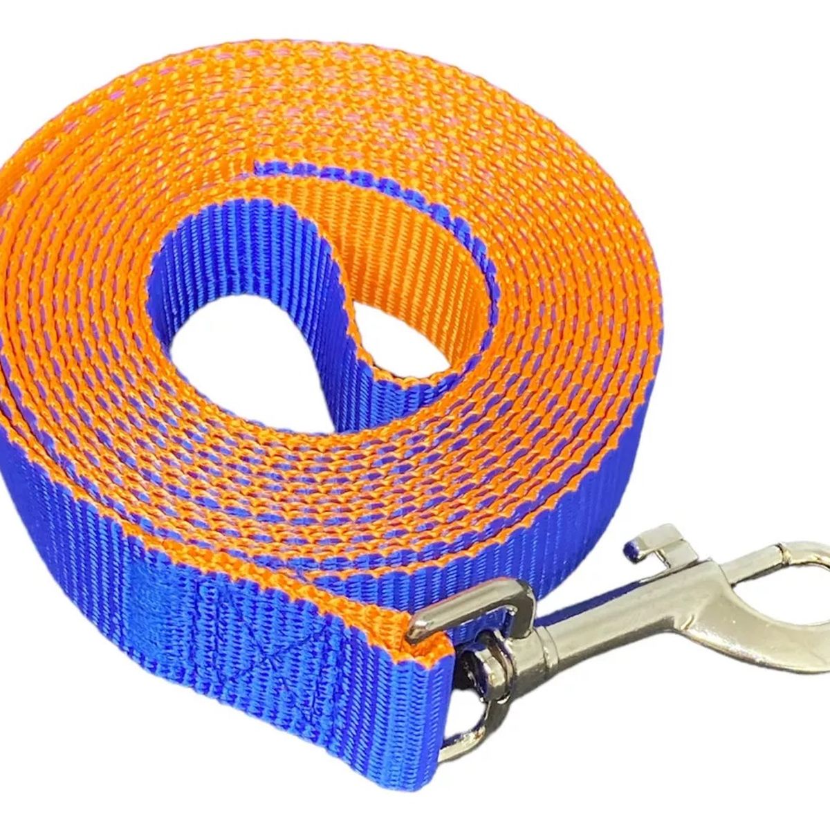 DEFENSOR FOREVER - Correa Plana Larga Para Perros 45mts X 25cm naranja azul