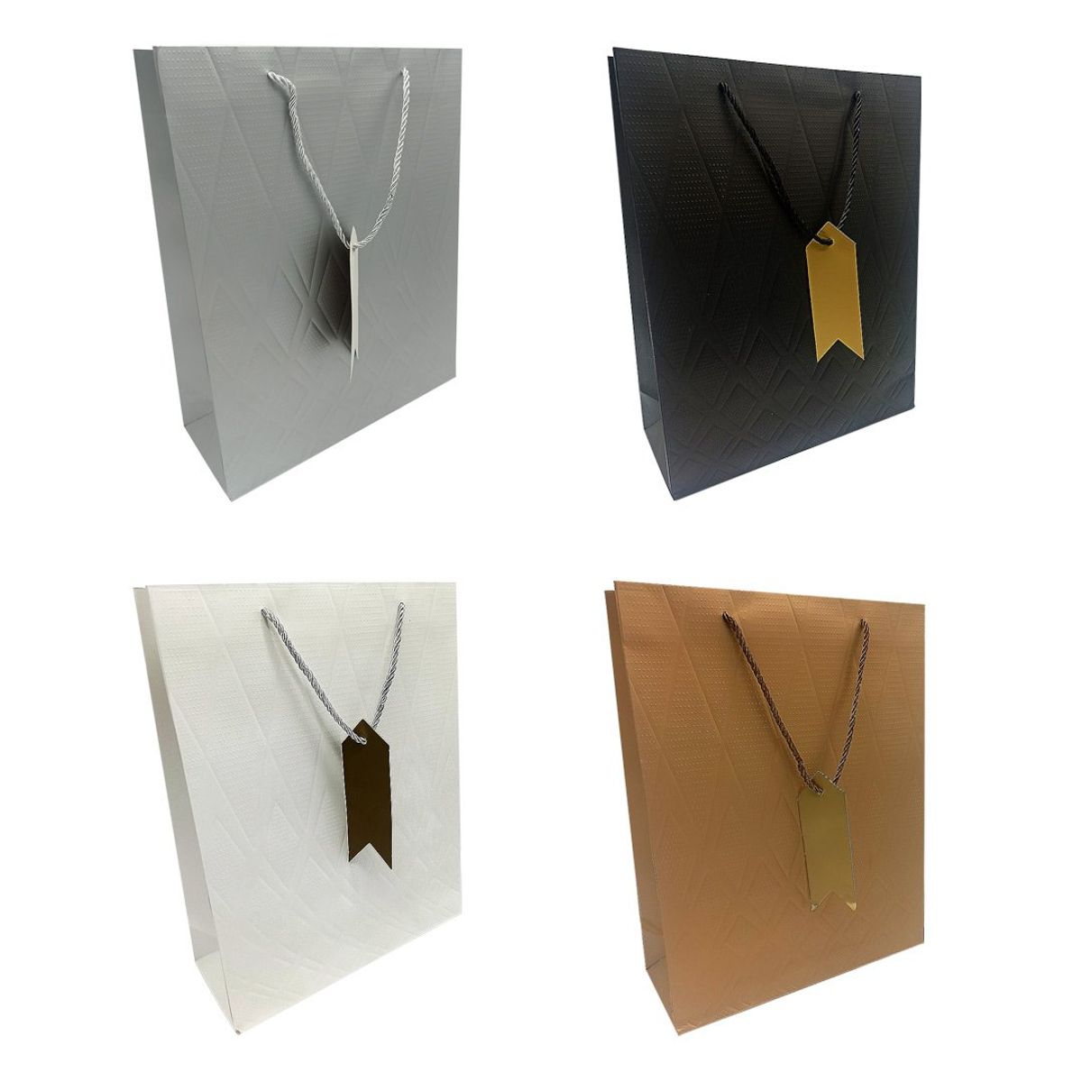 GENERICO - BOLSA DE REGALO GOLDEN DIAMOND 26X32 X1UNI