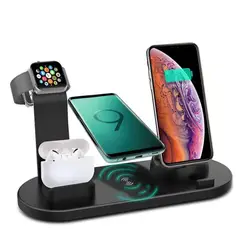 GENERICO - Cargador IPhone Inalambrico Multifunción Teléfono Reloj Audifonos