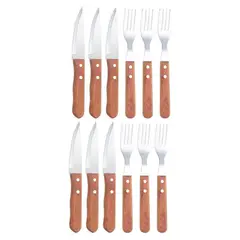 OEM - SET CUBIERTOS PARRILLEROS 12 PIEZAS CARNE