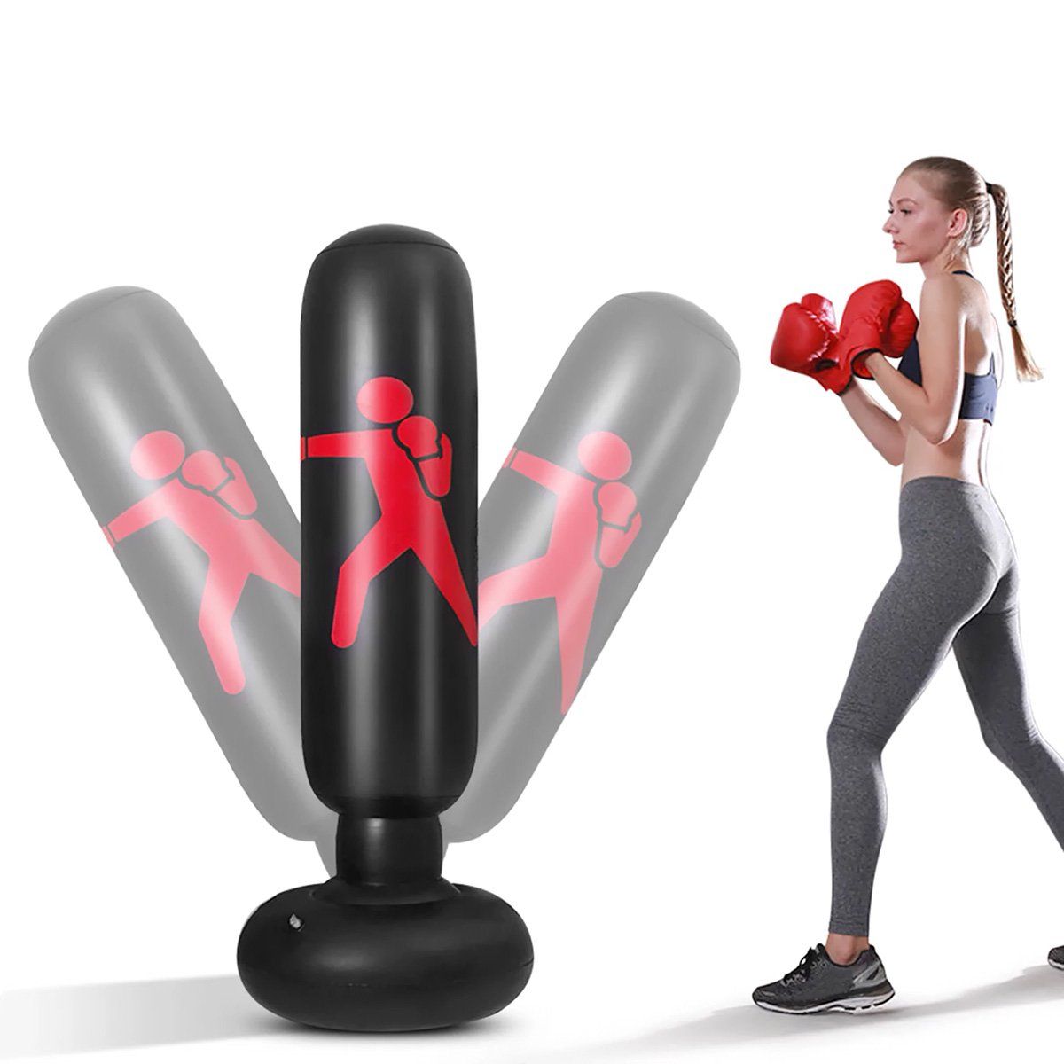 GENERICO - Saco de Boxeo Inflable con Inflado