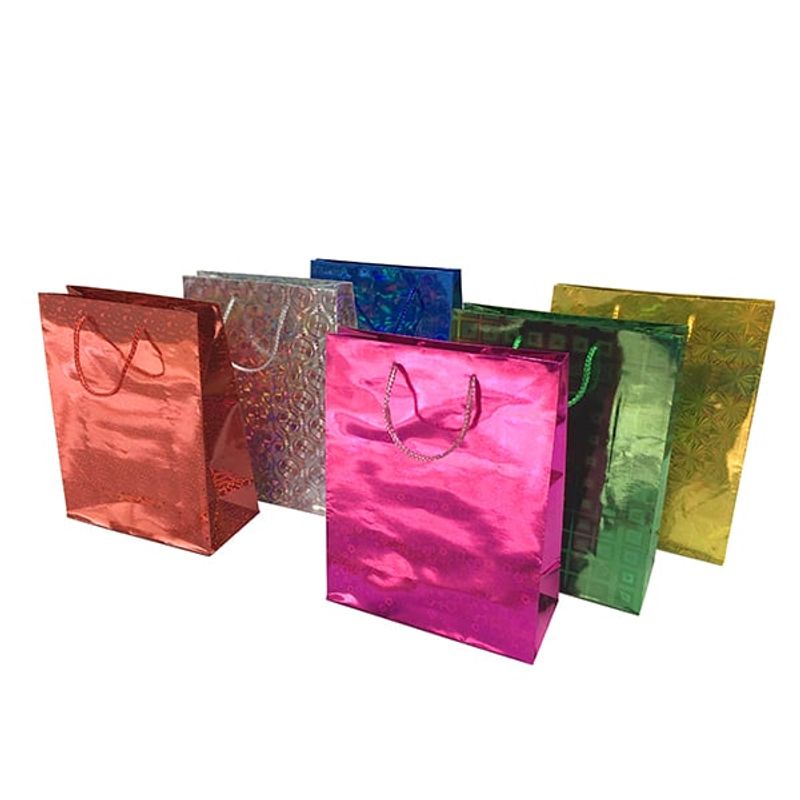 GENERICO - BOLSA DE REGALO HOLEO COLORES SURTIDOS 155X12 CM X12 UNI