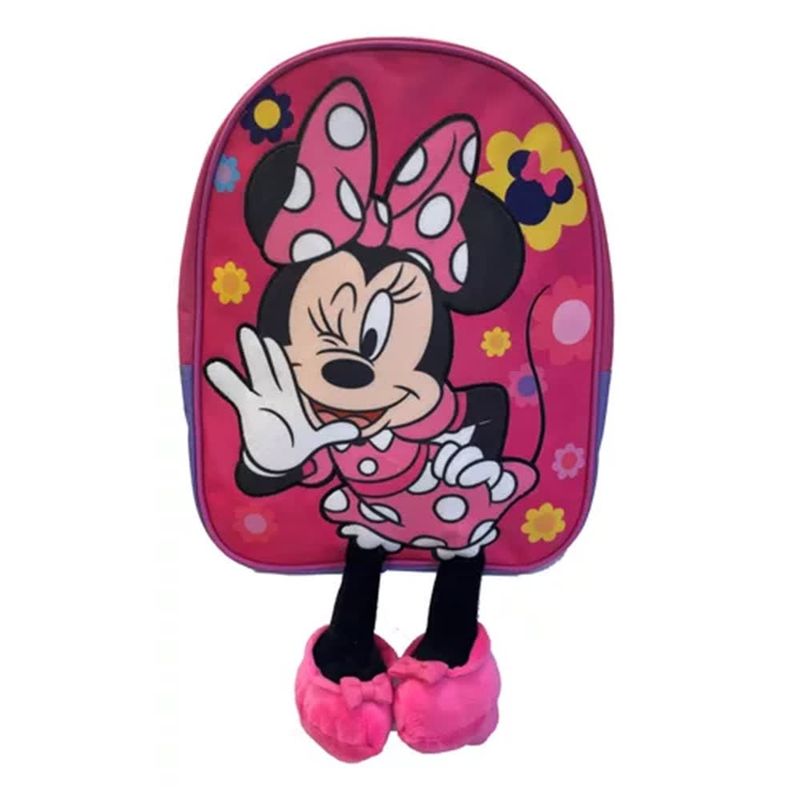 OEM - Mochila escolar Infantil con Patitas Minnie Mouse